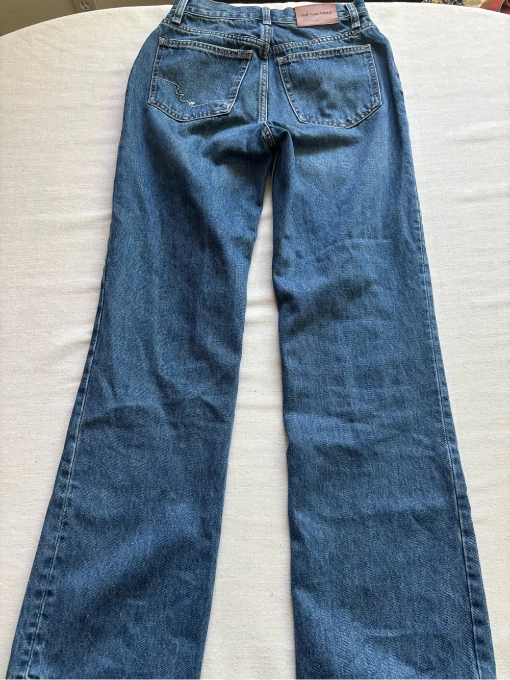 Free People High Rise Holly Bootcut Full Length Jeans Medium Wash Size 26